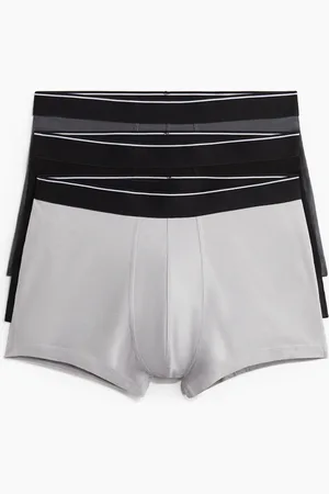 H&M 3er-Pack Kurze Trunks mit Lycra® - Grau