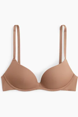 H&M Bügelloser Push-up-BH aus Microfaser - Beige
