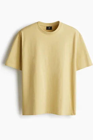 H&M T-Shirt in Loose Fit - Gelb