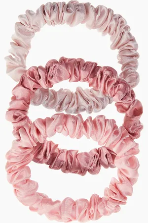H&M 3er-Pack Scrunchies aus Seide - Pink