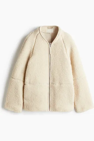 H&M Jacke aus Teddyfleece - Beige