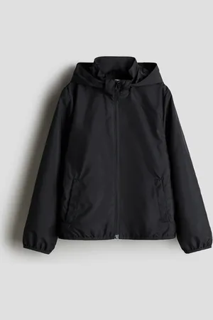 H&M Windjacke mit Kapuze - Schwarz