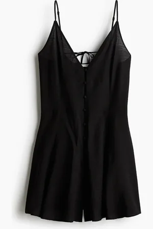 H&M Trägerkleid in A-Linie - Schwarz