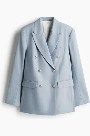 H&M Zweireihiger Blazer - Blau