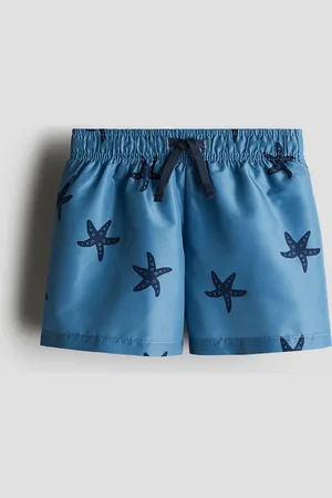 H&M Gemusterte Badeshorts - Blau
