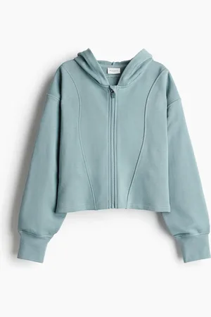 H&M Kurze Sport-Hoodiejacke - Türkis