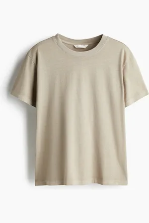 H&M T-Shirt aus Baumwolle - Braun