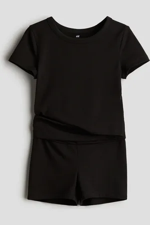 H&M Zweiteiler mit Top und Shorts - Schwarz