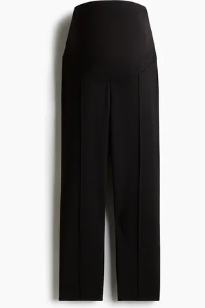 H&M MAMA Hose mit Bügelfalten - Schwarz