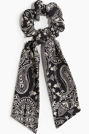 H&M Scrunchie mit Tuchdetail - Schwarz