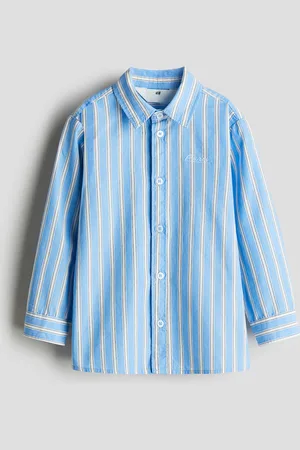 H&M Hemd aus Baumwollpopeline - Blau