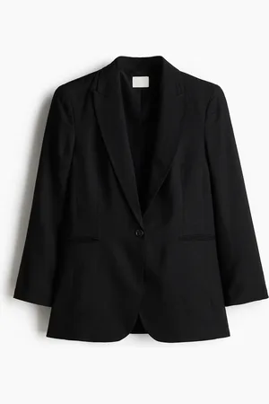 H&M Blazer aus Leinenmix - Schwarz