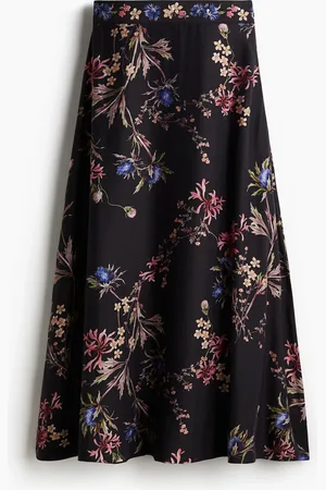 H&M Langer ausgestellter Rock - Schwarz