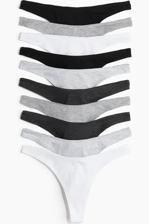 H&M 10er-Pack Baumwolltangas - Grau