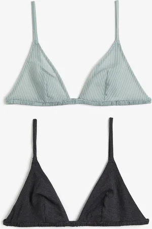 H&M 2er-Pack Soft-BHs - Türkis
