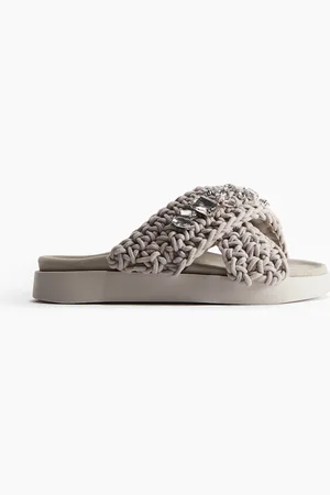 H&M Woven Stones Sandal - Grau