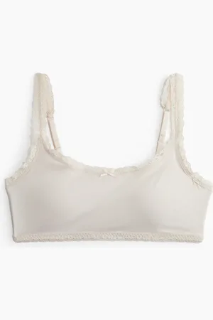 H&M Wattierter Soft-BH aus Mikrofaser - Beige