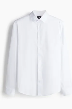 H&M Hemd in Slim Fit - Weiß