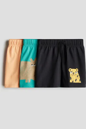 H&M 3er-Pack Pull-on-Shorts - Schwarz