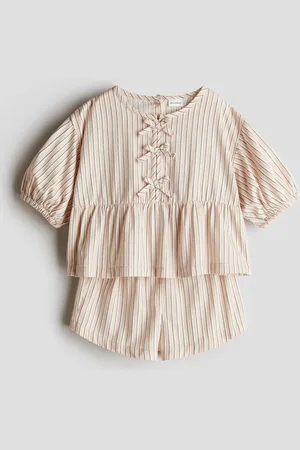H&M 2-teiliges Set aus Baumwollpopeline - Orange