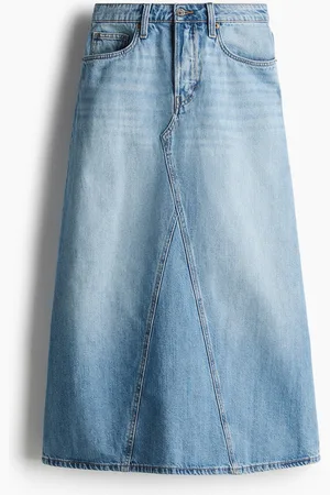 H&M Jeansrock in A-Linie - Blau
