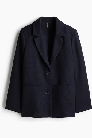 H&M Blazer aus Strukturstoff - Blau