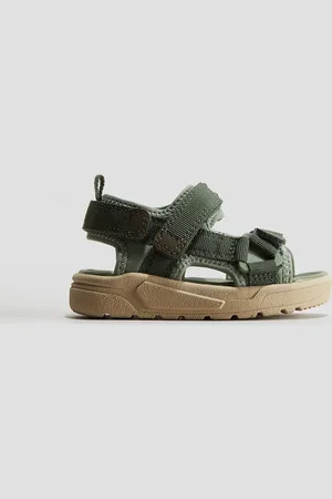 H&M Sandalen aus Scuba - Grün