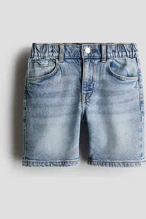 H&M Jeansshorts in Loose Fit - Blau