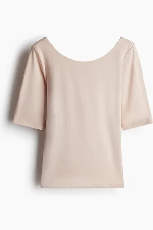 H&M Shirt mit Ballerina-Ausschnitt - Orange