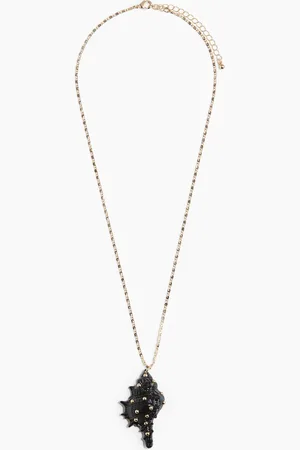 H&M Halskette mit Muschelanhänger - Schwarz