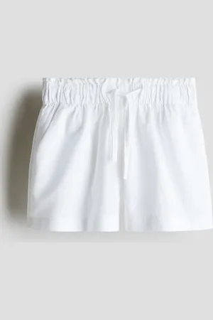 H&M Shorts aus Leinenmix - Weiß