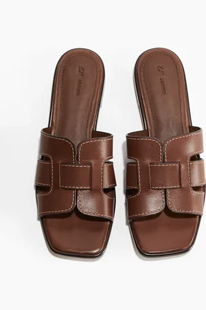 H&M Ledersandalen - Orange