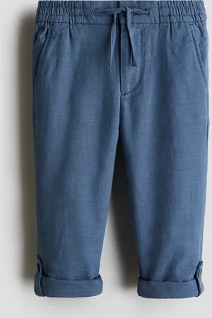 H&M Baumwollchino zum Hochrollen - Blau