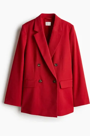 H&M Zweireihiger Blazer - Rot