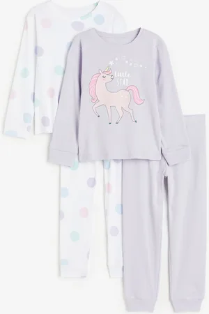 H&M 2er-Pack Jerseypyjamas - Lila