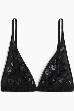 H&M Verzierter Soft-BH - Schwarz