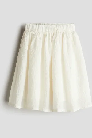 H&M Rock aus Baumwoll-Seersucker - Weiß
