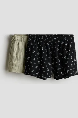 H&M 2er-Pack Shorts - Schwarz