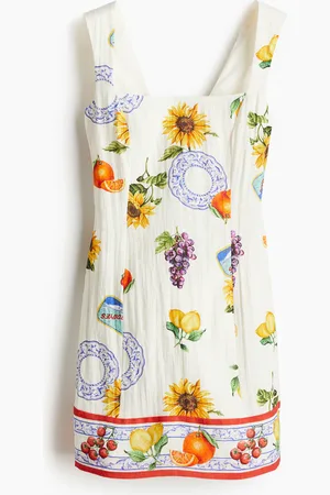 H&M Kleid mit Schleife im Rücken - Weiß