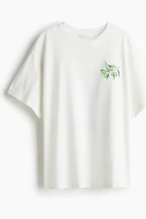 H&M Oversized T-Shirt - Weiß