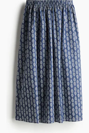 H&M Ausgestellter Maxirock - Blau