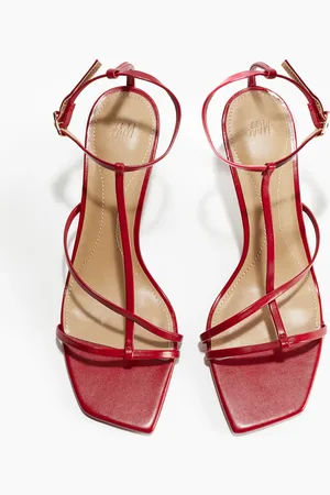 H&M Sandaletten mit Absatz - Rot