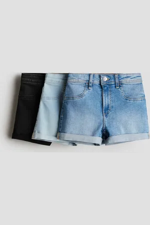 H&M 3er-Pack Jeansshorts - Blau