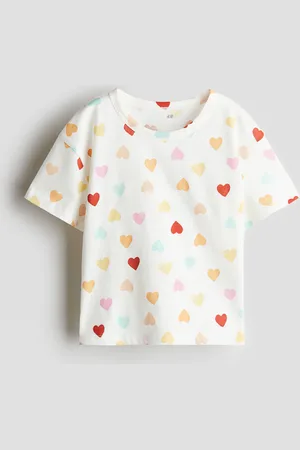H&M Jerseyshirt mit Print - Weiß