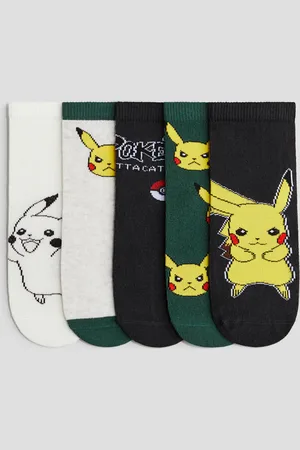 H&M 5er-Pack Gemusterte Socken - Schwarz