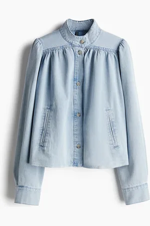 H&M Oversized Denim-Shacket - Blau