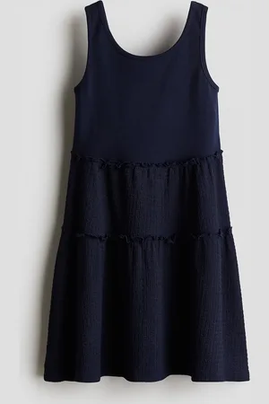 H&M Jerseykleid mit Struktur - Blau