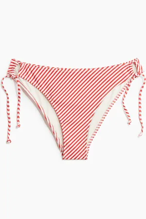 H&M Cheeky Tie-Tanga Bikinihose - Rot
