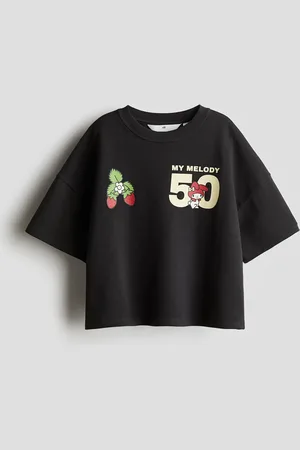 H&M T-Shirt mit Print - Schwarz