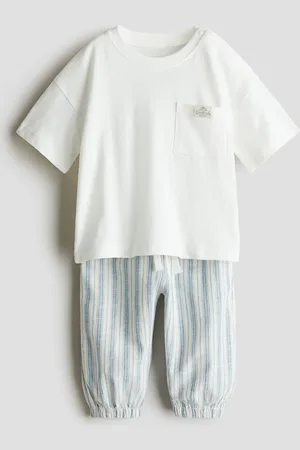 H&M 2-teiliges Set aus Leinenmix - Weiß